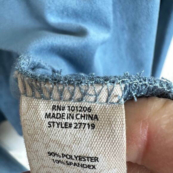 Soft Surroundings Faux Suede Cardigan Draped Open Front Jacket size SMALL Blue - Picture 7 of 12